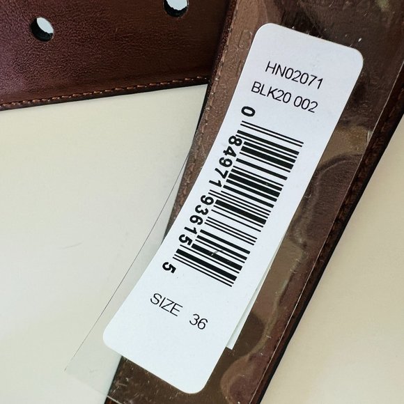 PENGUIN Men's Reversible Leather Belt NWT Size 36 - Picture 2 of 5
